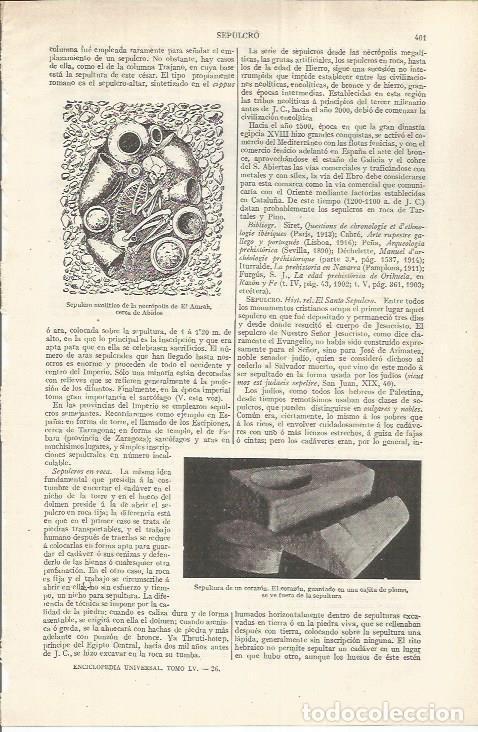 Cartes Postales: LAMINA ESPASA 37158: Sepulcro neolitico de El Amrah - Varios