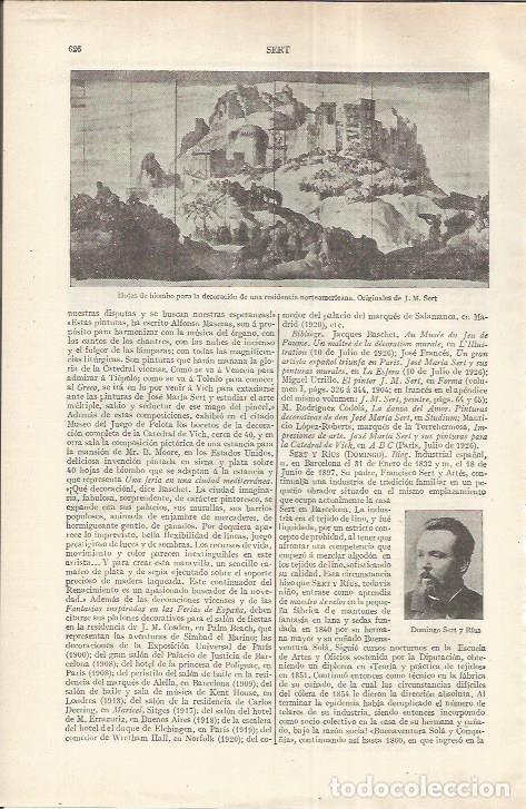 Postais: LAMINA ESPASA 37204: Biombo pintado por Josep Maria Sert - Varios