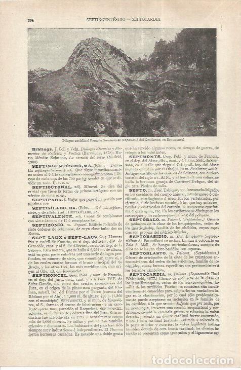 Cartes Postales: LAMINA ESPASA 37156: El Sominero de Napoleon en Septmoncel - Varios