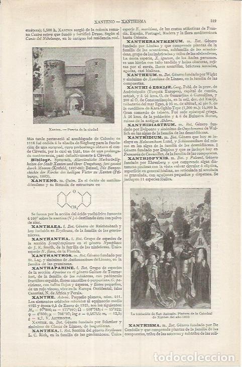 Cartes Postales: LAMINA ESPASA 36853: Puerta de la ciudad de Xanten, Alemania - Varios