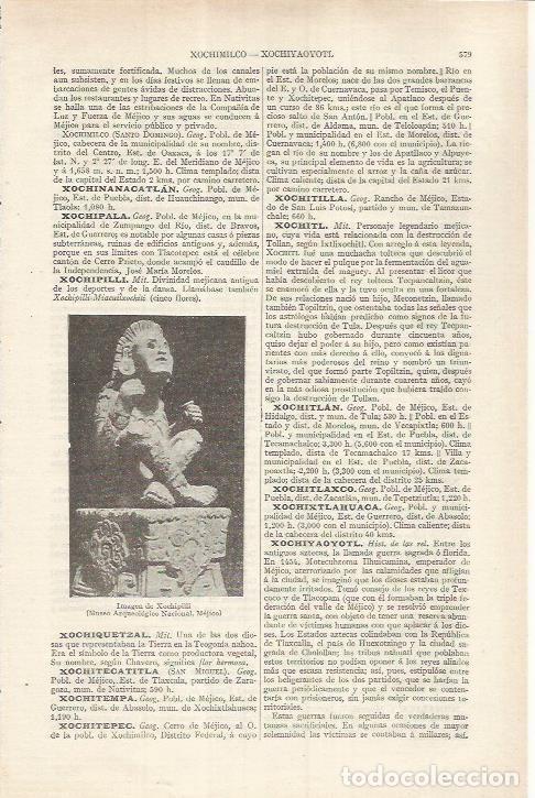 Postais: LAMINA ESPASA 36861: Dios Xochipilli - Varios