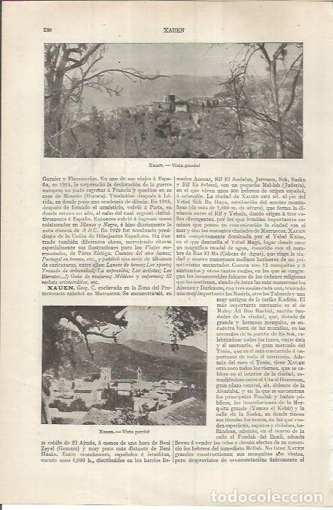 Cartes Postales: LAMINA ESPASA 36854: Vistas de Xauen, Marruecos - Varios