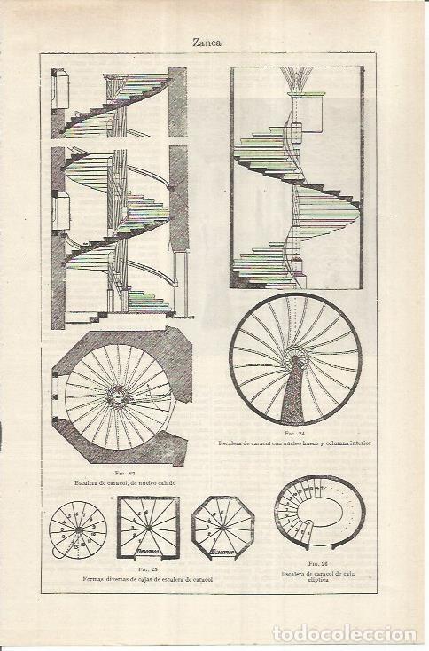 Cartoline: LAMINA ESPASA 36957: Escaleras de caracol - Varios