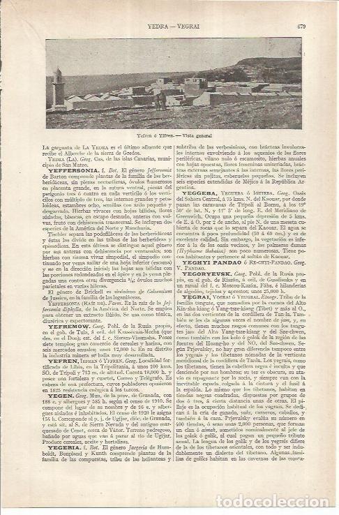 Cartoline: LAMINA ESPASA 36883: Vista de Yefren, Libia - Varios