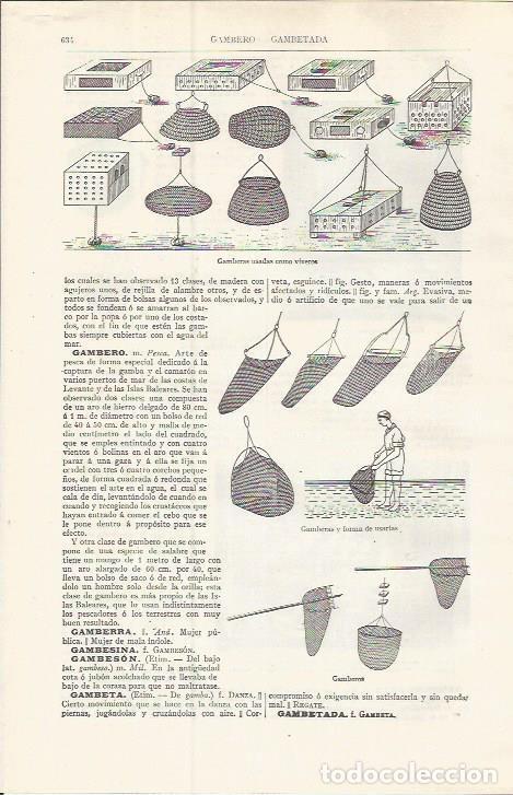 Cartes Postales: LAMINA ESPASA 37509: Gamberas para viveros - Varios