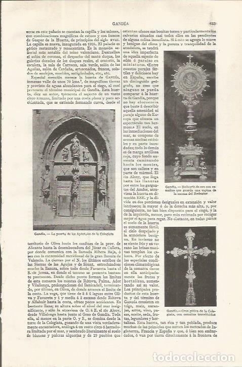 Postkarten: LAMINA ESPASA 37520: Relicarios de Gandia - Varios