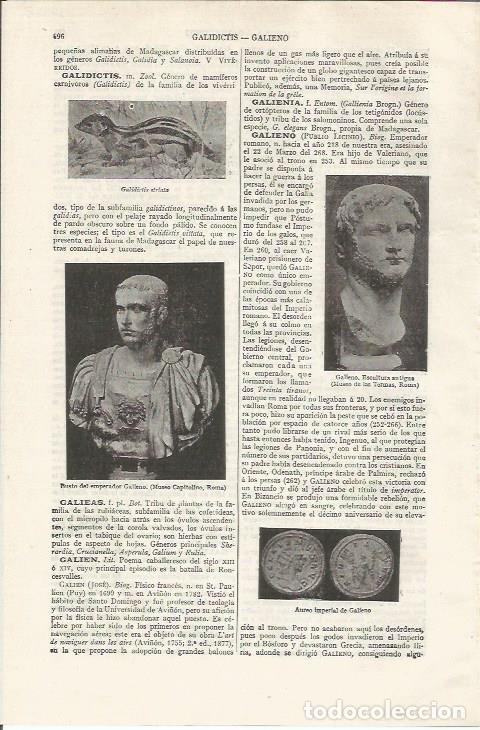 Postkarten: LAMINA ESPASA 37479: Bustos del emperador Galieno - Varios