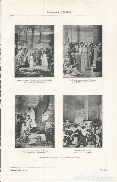 Postales: LAMINA ESPASA 37622: Santa Genoveva - Varios