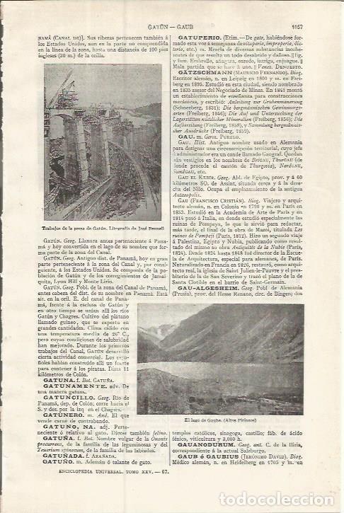 Postales: LAMINA ESPASA 37583: Presa de Gatun - Varios