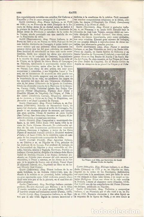 Postcards: LAMINA ESPASA 37581: La Virgen y el Ni&ntilde;o, por Saturnino del Gatti - Varios