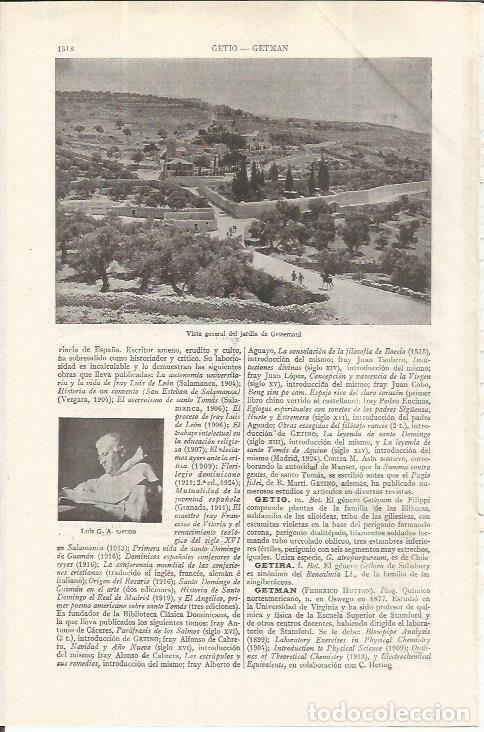 Postales: LAMINA ESPASA 37666: Jardin de Getsemani - Varios