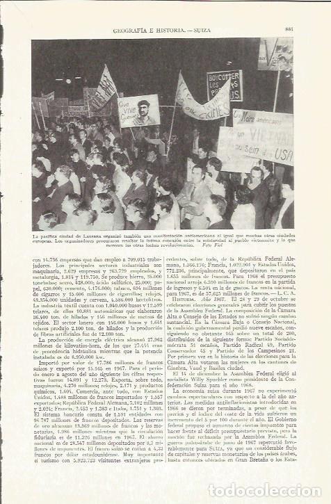 Postales: LAMINA ESPASA 37319: Manifestacion en Lausana - Varios