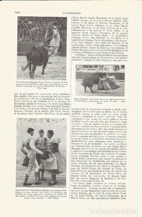 Cartes Postales: LAMINA ESPASA 37364: Alvato Domecq y alternativa de Victor Manuel Martin - Varios