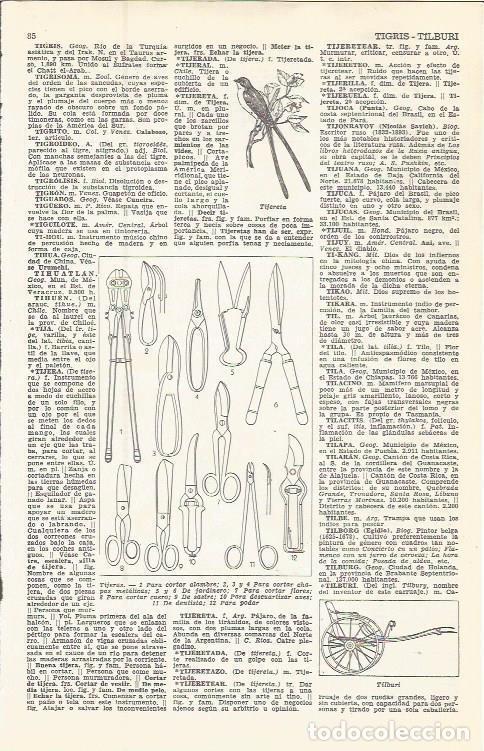 Postales: LAMINA 51606: Tipos de tijeras - VVAA