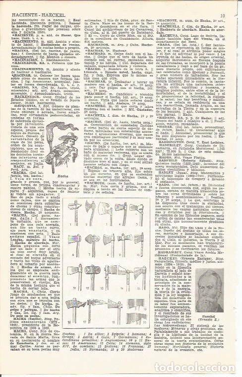 Postales: LAMINA 51638: Tipos de hachas - VVAA
