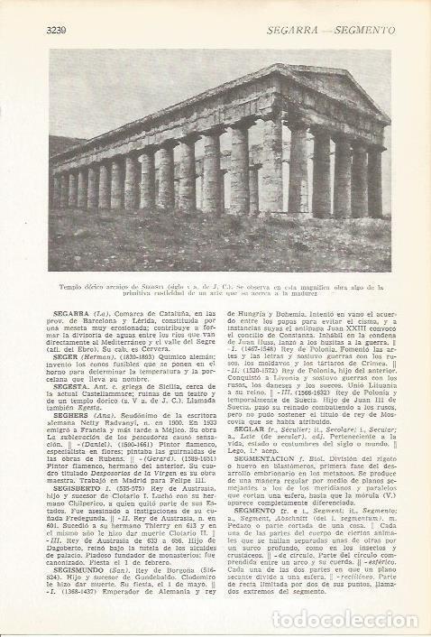 Cartoline: LAMINA 51573: Templo griego de Segesta - VVAA