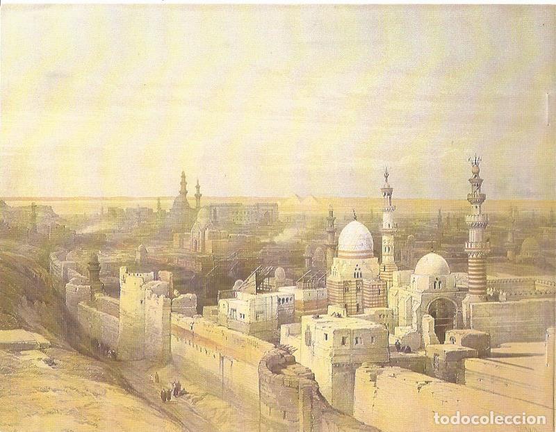 Postales: LAMINA 51727: Vista de la ciudadela de Gizah - William Brockedon