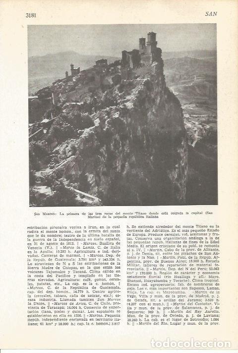 Postais: LAMINA 51549: Monte Titano en San Marino - VVAA