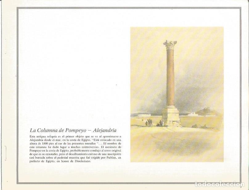 Postales: LAMINA 51726: La columna de Pompeyo en Alejandria, - William Brockedon