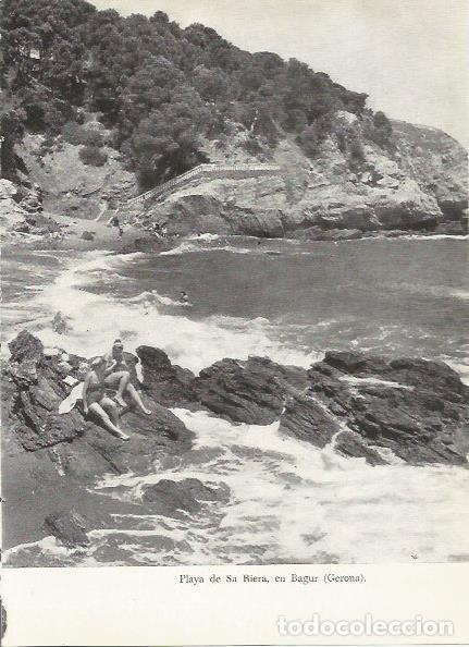 Postkarten: LAMINA 51414: Playa de Sa Riera en Begur, Girona - M. Bartolome Lopez