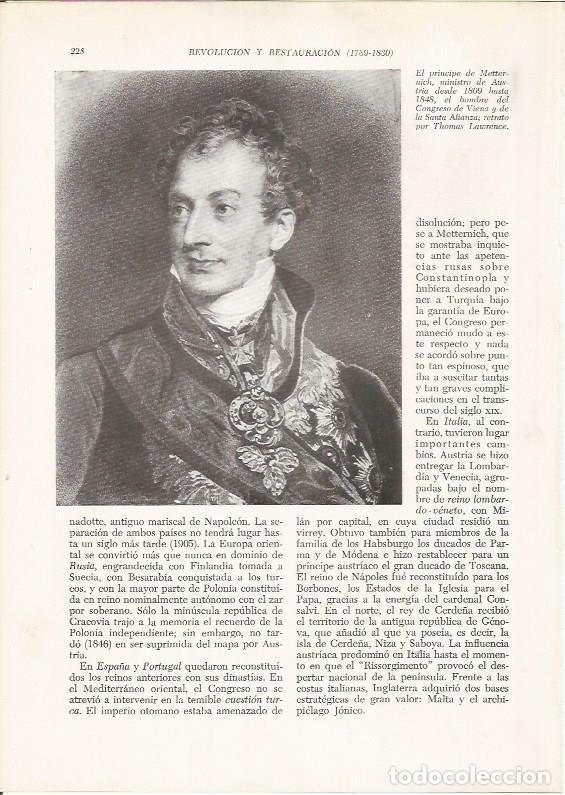 Postkarten: LAMINA 26120: El principe de Metternich - VVAA