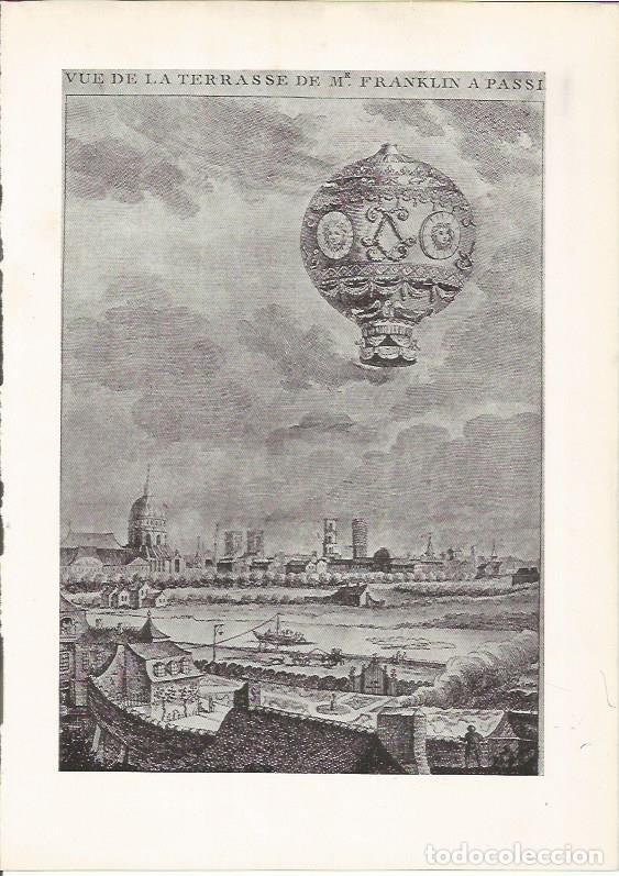 Cartoline: LAMINA 26095: Primer vuelo en globo en 1783 - VVAA