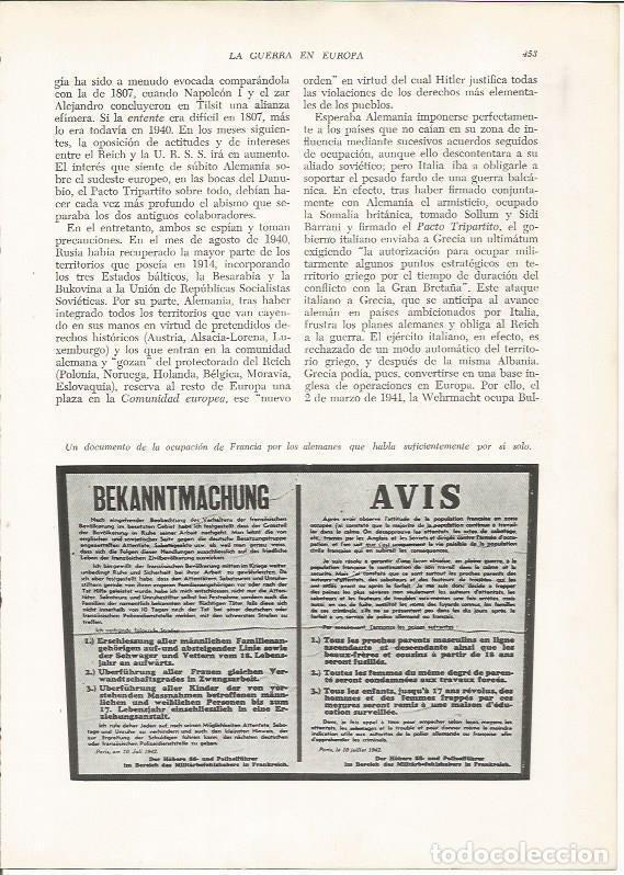 Postcards: LAMINA 26219: Documento de la ocupacion nazi en Francia - VVAA