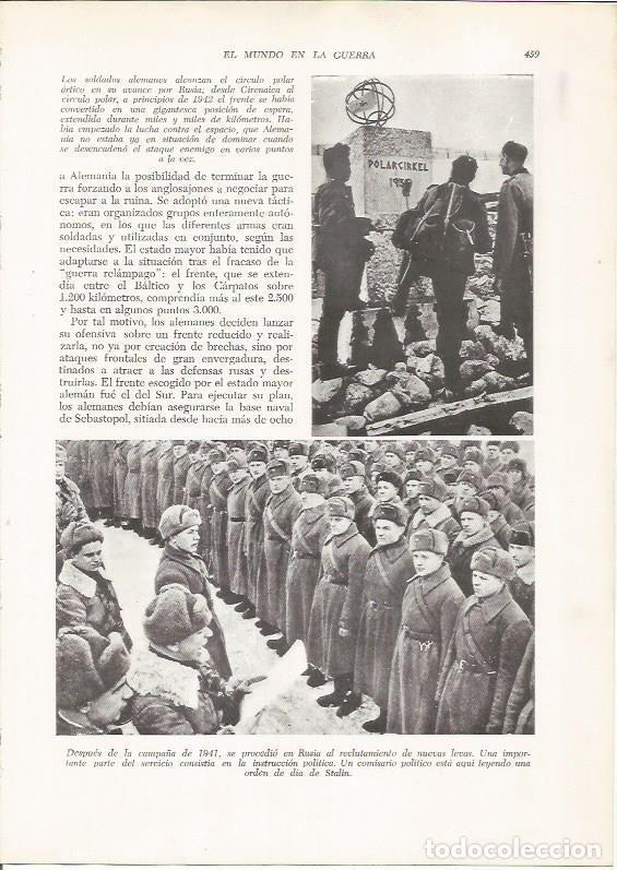 Cartes Postales: LAMINA 26222: Soldados alemanes en el Circulo Polar Artico y reclutamiento en la URSS - VVAA