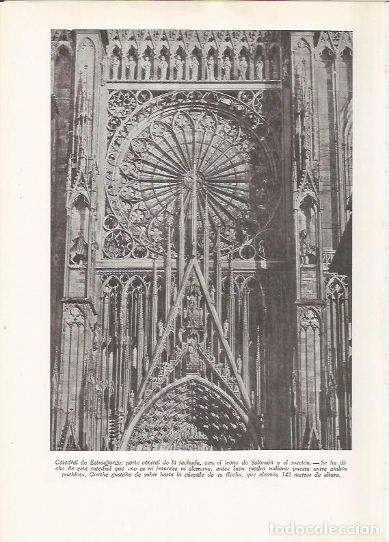 Cartes Postales: LAMINA 25910: Detalle de la fachada de la catedral de Estrasburgo - VVAA