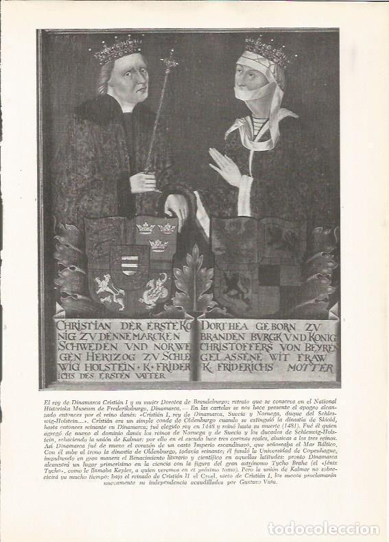 Postkarten: LAMINA 25939: Cristian I y Dorotea, reyes de Dinamarca - VVAA