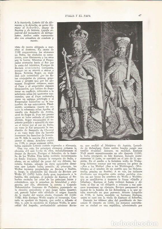 Postkarten: LAMINA 25867: Lotario III de Alemania y el Duque de Baviera - VVAA