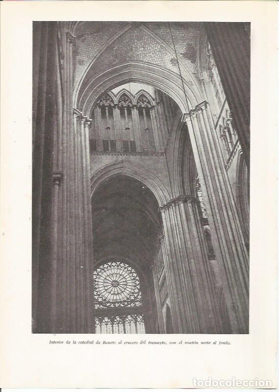 Postkarten: LAMINA 25911: Interior de la catedral de Rouen - VVAA
