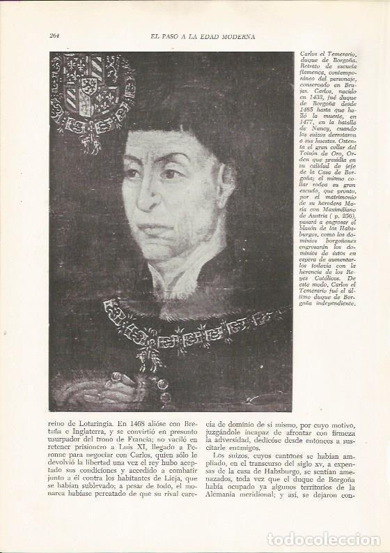 Postkarten: LAMINA 25945: Carlos el Temerario, duque de Borgo&ntilde;a - VVAA