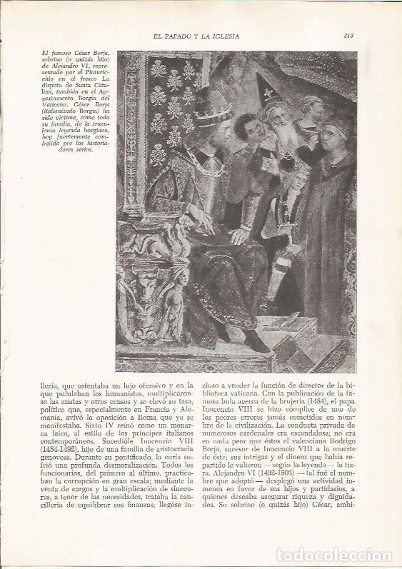 Postais: LAMINA 25965: Cesar Borgia en un fresco de El Vaticano - VVAA