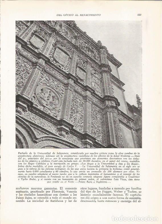 Postais: LAMINA 25969: Fachada de la Universidad de Salamanca - VVAA