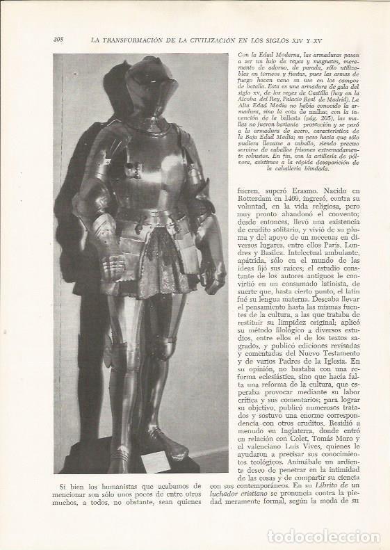 Postais: LAMINA 25963: Armadura de gala del siglo XV - VVAA