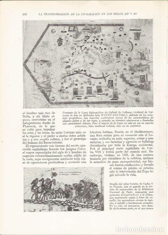 Postais: LAMINA 25953: Carta Hidrografica de Gabriel de Vallseca - VVAA