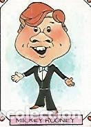Postais: CROMO CARICATURAS 22 numero 011: MICKEY ROONEY - Varios