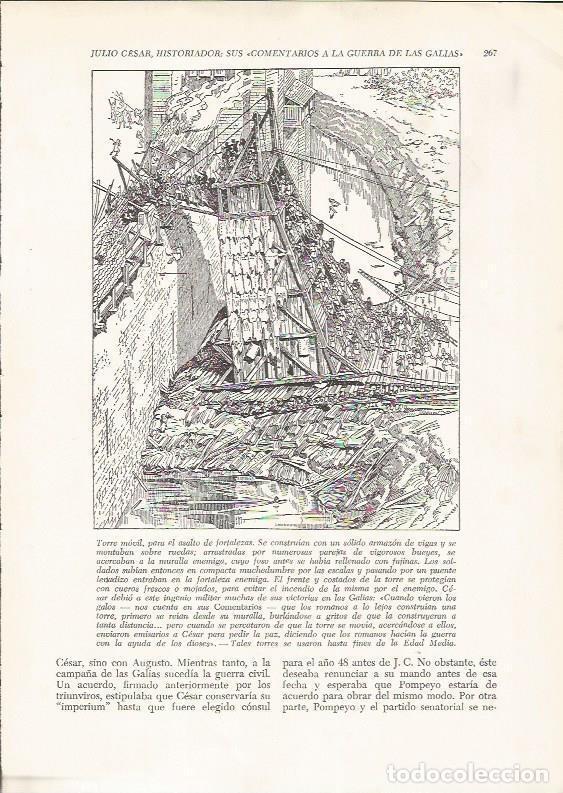 Postais: LAMINA HISTORIA 26248: Torre movil del ejercito de Roma - VVAA