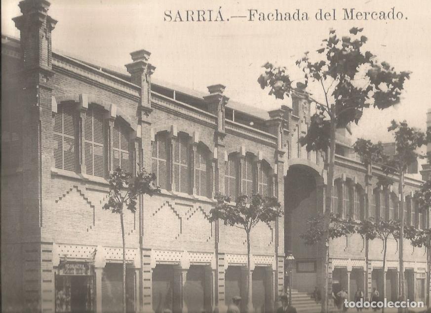Postcards: LAMINA 26354: Fachada del Mercado de Sarria, Barcelona - VVAA
