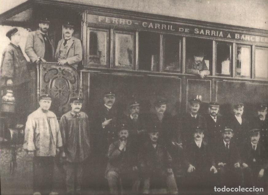 Postkarten: LAMINA 26355: Trabajadores del ferrocarril de Sarria - Barcelona - VVAA