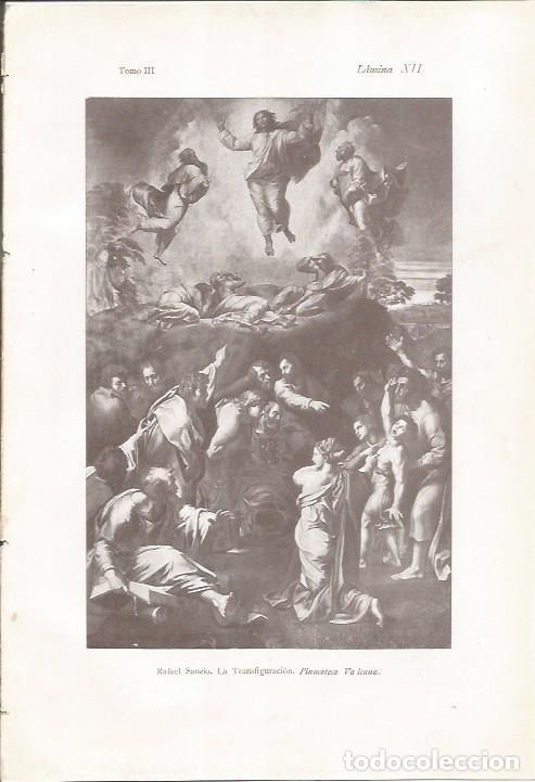 Postais: LAMINA 26819: La Transfiguracion, por Rafael Sanzio - J. Pijoan