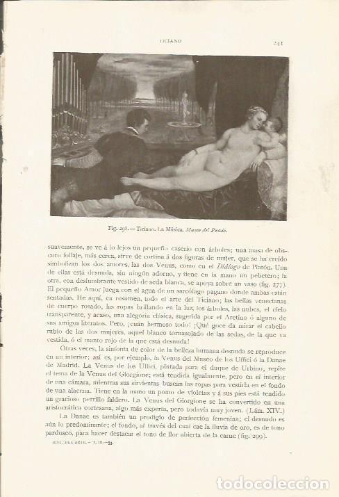 Postais: LAMINA 26843: La Musica, por Tiziano - J. Pijoan