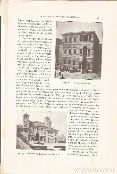 Postais: LAMINA 26804: La Farnesina y Villa Medicis, en Roma - J. Pijoan