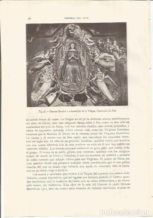 Cartoline: LAMINA 26744: La Asuncion de la Virgen, por Simone Martini - J. Pijoan