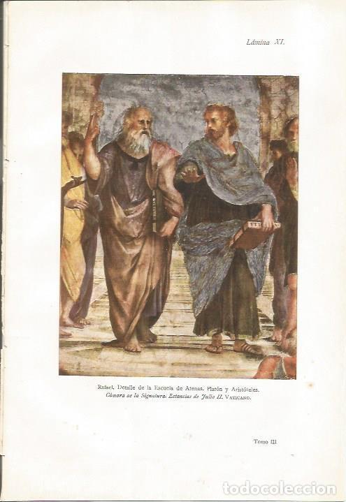 Postcards: LAMINA 26817: Detalle de la Escuela de Atenas, por Rafael - J. Pijoan