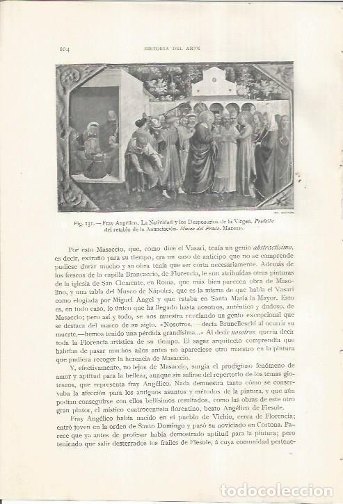 Cartes Postales: LAMINA 26777: La Natividad y los desposorios de la Virgen, por Fray Angelico - J. Pijoan