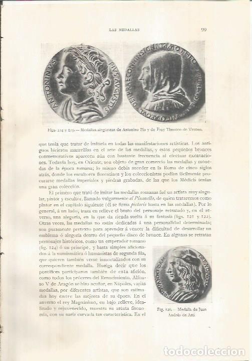 Cartes Postales: LAMINA 26775: Medallas alegoricas de Antonino Pio y Fray Timoteo de Verona - J. Pijoan