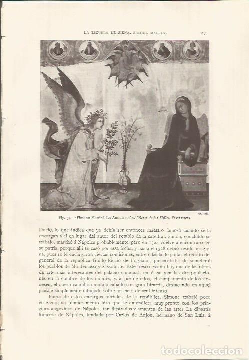 Cartoline: LAMINA 26745: La Anunciacion, por Simone Martini - J. Pijoan