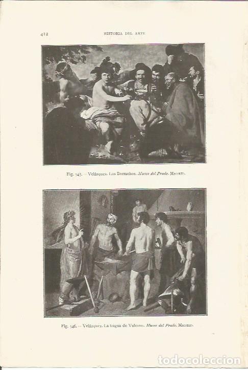Cartes Postales: LAMINA 26933: Los Borrachos y La fragua de Vulcano, por Velazquez - J. Pijoan